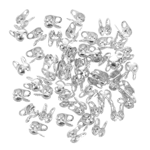 Sewroro 150 Stück Crimp Beads Knotenabdeckungen Endkappen für Diy und Armbänder Robuste Kupferverbindungen mit Veredelung für Schmuckherstellung und Kreative Projekte von Sewroro