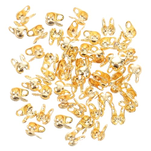 Sewroro 150 Stück Quetschperlen Calottes Kupfer mit Goldbeschichtung Endkappen für Schmuckherstellung Einfache Montage für Diy Projekte Lochdurchmesser für Armbänder und Ketten Sewroro 150 Stück Quetschperlen Calottes Kupfer mit Goldbeschichtung Endkappen für Schmuckherstellung Einfache Montage für Diy Projekte Lochdurchmesser für Armbänder und Ketten von Sewroro