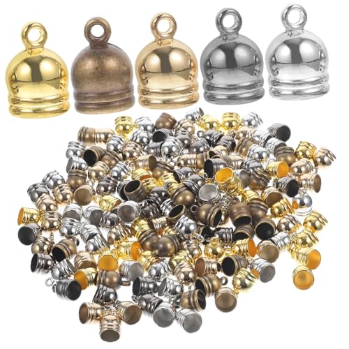Sewroro 150 Stück Teiliges Tassel Endkappen für DIY Schmuckherstellung Professionelle Kordelenden Vielseitige Quastenabschlusskappen Geeignet für Armbänder Halsketten Ohrringe Sewroro 150 Stück Teiliges Tassel Endkappen für DIY Schmuckherstellung Professionelle Kordelenden Vielseitige Quastenabschlusskappen Geeignet für Armbänder Halsketten Ohrringe von Sewroro