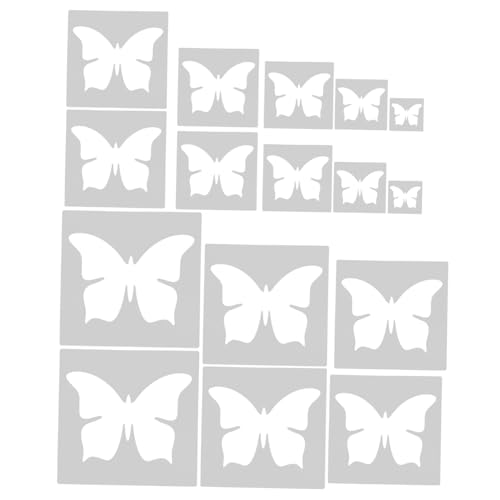 Sewroro 16 Stück Teiliges Schmetterlings Malschablonen für Diy Projekte Wiederverwendbare Vorlagen für Wanddekoration Basteln und Kreative Malerei für Gestaltung Sewroro 16 Stück Teiliges Schmetterlings Malschablonen für Diy Projekte Wiederverwendbare Vorlagen für Wanddekoration Basteln und Kreative Malerei für Gestaltung von Sewroro