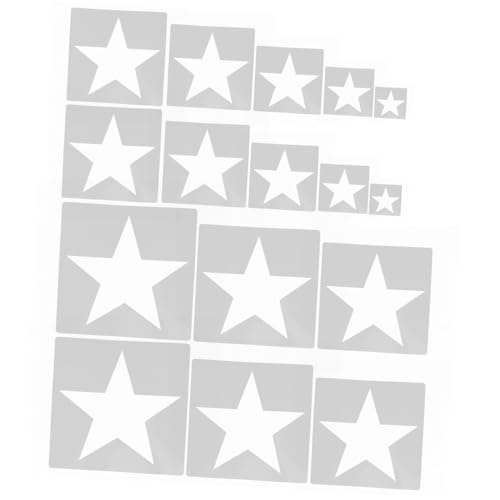 Sewroro 16 Stück Teiliges Wiederverwendbare Stern Schablonen Diy Malvorlagen für Kreative Wanddekoration und Stoffprojekte für Handwerksliebhaber Sewroro 16 Stück Teiliges Wiederverwendbare Stern Schablonen Diy Malvorlagen für Kreative Wanddekoration und Stoffprojekte für Handwerksliebhaber von Sewroro