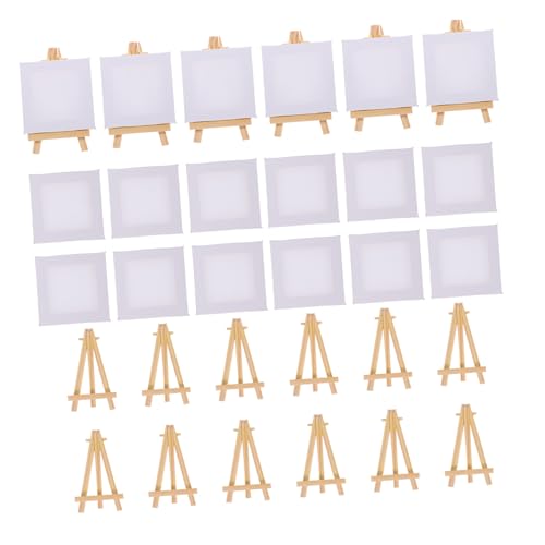 Sewroro 18 Sätze Teiliges Mini Staffelei mit Holzrahmen Multifunktionale Kleine Leinwände für Malerei und Basteln Stabile Mini Staffeleien für DIY Kunstprojekte Sewroro 18 Sätze Teiliges Mini Staffelei mit Holzrahmen Multifunktionale Kleine Leinwände für Malerei und Basteln Stabile Mini Staffeleien für DIY Kunstprojekte von Sewroro