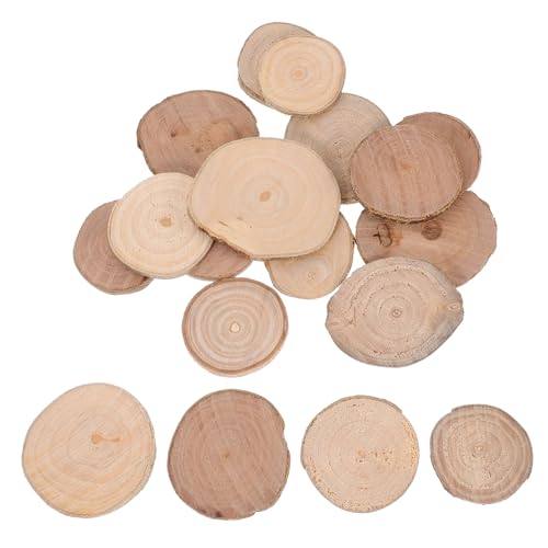 Sewroro 18 Stück Teiliges Runde Holzscheiben Naturbelassen für Diy Bastelprojekte Realistische Baumstamm Dekoration für Handarbeiten und Kreative Wohn und Sewroro 18 Stück Teiliges Runde Holzscheiben Naturbelassen für Diy Bastelprojekte Realistische Baumstamm Dekoration für Handarbeiten und Kreative Wohn und von Sewroro
