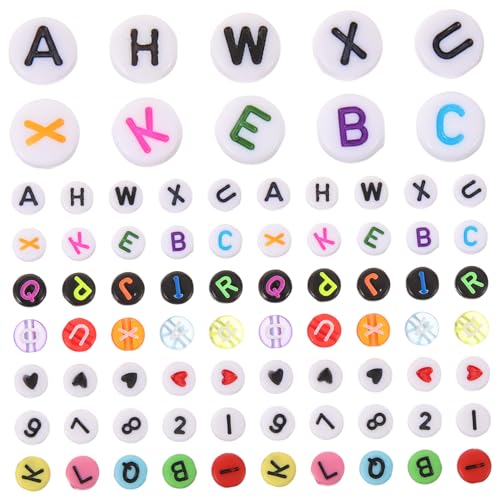 Sewroro 1900 Stück Teiliges DIY Buchstabenperlen Acryl Alphabetperlen für Armbänder Schmuckherstellung Basteln Kleine Runde Buchstabenperlen zum Auffädeln Sewroro 1900 Stück Teiliges DIY Buchstabenperlen Acryl Alphabetperlen für Armbänder Schmuckherstellung Basteln Kleine Runde Buchstabenperlen zum Auffädeln von Sewroro