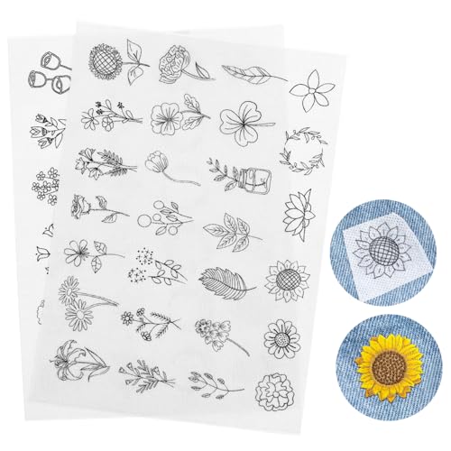 Sewroro Transferpapier Zum Aufbügeln Stickmuster Handstickmuster Wasserlöslicher Stabilisator 15 X 21 Cm 2 Blatt Packung Sewroro Transferpapier Zum Aufbügeln Stickmuster Handstickmuster Wasserlöslicher Stabilisator 15 X 21 Cm 2 Blatt Packung von Sewroro