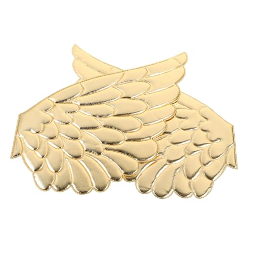 Sewroro 2 Paare Engel Wing Patch Aufnäher Goldene Bestickte Applikationen für Diy Kostüme und Weihnachtsdekorationen Große Flügel für Kleidung und Taschen Sewroro 2 Paare Engel Wing Patch Aufnäher Goldene Bestickte Applikationen für Diy Kostüme und Weihnachtsdekorationen Große Flügel für Kleidung und Taschen von Sewroro