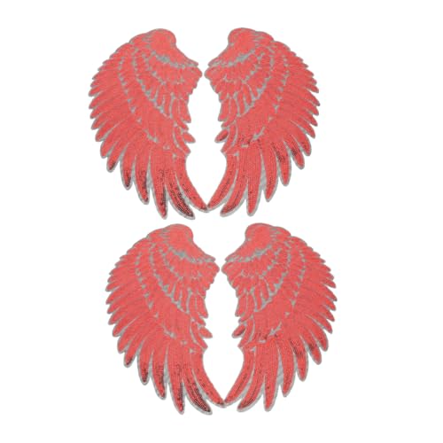 Sewroro 2 Paare Selbstklebende Pailletten Flügelapplikationen für Kleidung Taschen und Diy Outfits Rote Aufnäher Stoff zum Aufbügeln oder Vielseitig für Jacken und Rucksäcke Sewroro 2 Paare Selbstklebende Pailletten Flügelapplikationen für Kleidung Taschen und Diy Outfits Rote Aufnäher Stoff zum Aufbügeln oder Vielseitig für Jacken und Rucksäcke von Sewroro