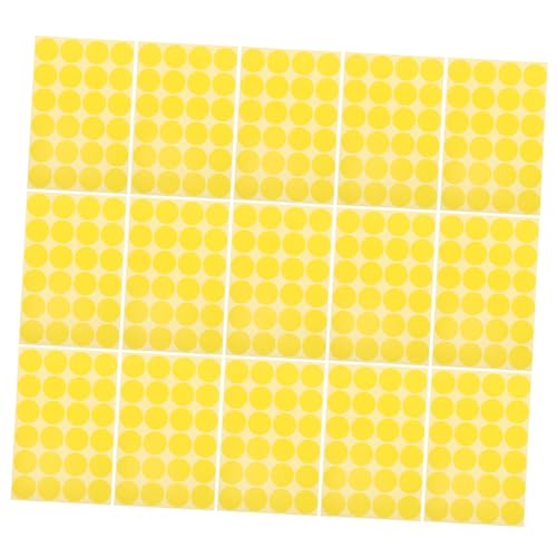 Sewroro 2 Packungen Kreis Aufkleber Pack Selbstklebende Punkte Gelb für Beschriftung und Organisation Farbige Etiketten für Büro und Klassenzimmer Leicht Abziehbar und Beschreibbar Sewroro 2 Packungen Kreis Aufkleber Pack Selbstklebende Punkte Gelb für Beschriftung und Organisation Farbige Etiketten für Büro und Klassenzimmer Leicht Abziehbar und Beschreibbar von Sewroro