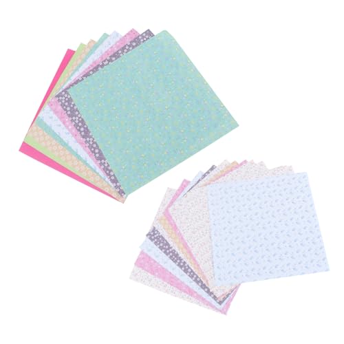 Sewroro 2 Packungen Origami Papier Einseitig Bedruckte Bastelblätter für Erwachsene im Blumenmuster Faltpapier für DIY Projekte und Schularbeiten Sewroro 2 Packungen Origami Papier Einseitig Bedruckte Bastelblätter für Erwachsene im Blumenmuster Faltpapier für DIY Projekte und Schularbeiten von Sewroro