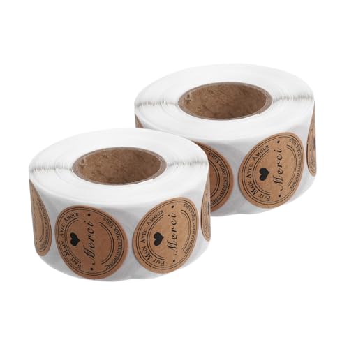 Sewroro 2 Rollen Aufkleber Selbstklebende Papieretiketten für Hochzeiten Partys und Geschäftspräsentationen Retro Stil Sewroro 2 Rollen Aufkleber Selbstklebende Papieretiketten für Hochzeiten Partys und Geschäftspräsentationen Retro Stil von Sewroro