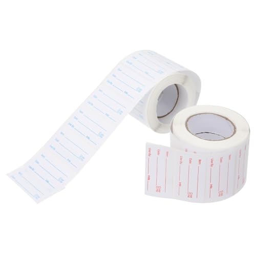 Sewroro 2 Rollen Lebensmitteletiketten Aufkleber Selbstklebende Lebensmittel Aufkleber für Vorratsdosen Kühlschrank Beschriftbar Rot Blau Je für Küche Gefrierfach Food Label Stickers Sewroro 2 Rollen Lebensmitteletiketten Aufkleber Selbstklebende Lebensmittel Aufkleber für Vorratsdosen Kühlschrank Beschriftbar Rot Blau Je für Küche Gefrierfach Food Label Stickers von Sewroro
