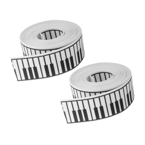 Sewroro 2 Rollen Musik Handwerksbänder mit Klavierdesign Yards Dekorationsband für Geschenkverpackungen Hochzeiten und Themenpartys Breit Langlebiges Bedrucktes Bastelband für Kreative Sewroro 2 Rollen Musik Handwerksbänder mit Klavierdesign Yards Dekorationsband für Geschenkverpackungen Hochzeiten und Themenpartys Breit Langlebiges Bedrucktes Bastelband für Kreative von Sewroro