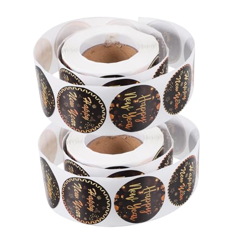 Sewroro 2 Rollen Neujahrs Aufkleber pro Vielseitige Geschenkverpackungsetiketten mit Kreativen Mustern Selbstklebend Schadstofffreie Materialien Rückstandslos Entfernbar Festliche Sewroro 2 Rollen Neujahrs Aufkleber pro Vielseitige Geschenkverpackungsetiketten mit Kreativen Mustern Selbstklebend Schadstofffreie Materialien Rückstandslos Entfernbar Festliche von Sewroro