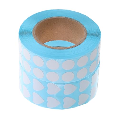 Sewroro 2 Rollen Selbstklebende Etiketten Blanko Aufkleber für Diy Bastelbedarf Beschriftungen von Gläsern Boxen und Herz und Rundform pro Rolle Sewroro 2 Rollen Selbstklebende Etiketten Blanko Aufkleber für Diy Bastelbedarf Beschriftungen von Gläsern Boxen und Herz und Rundform pro Rolle von Sewroro