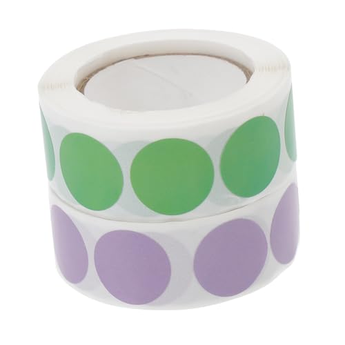 Sewroro 2 Rollen Selbstklebende Etiketten Kleine Bunte Punktaufkleber Praktische Markierungsaufkleber für Klassifizierung und Organisation im Haushalt und Büro von Sewroro
