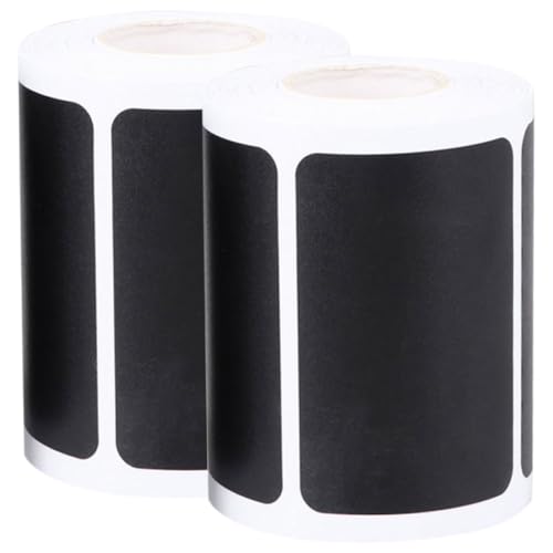 Sewroro 2 Rollen Selbstklebende Schwarze für Vorratsdosen und Flaschen mit Je Praktischen Aufklebern Wiederablösbar zum Beschriften von Marmeladengläsern und Gewürzbehältern Sewroro 2 Rollen Selbstklebende Schwarze für Vorratsdosen und Flaschen mit Je Praktischen Aufklebern Wiederablösbar zum Beschriften von Marmeladengläsern und Gewürzbehältern von Sewroro