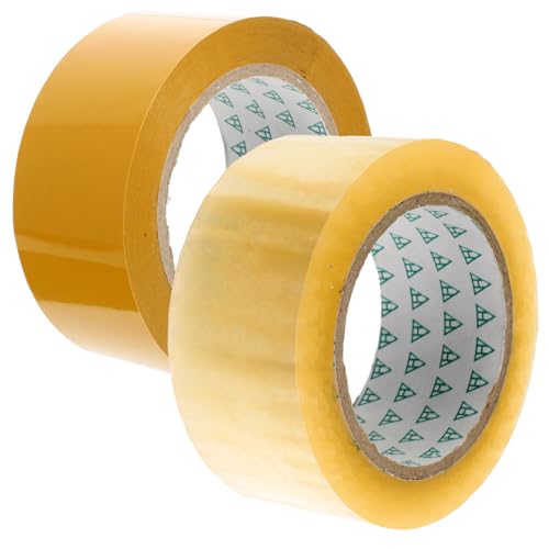 Sewroro 2 Rollen Transparentes Klebeband für Kartonverschluss Stark Haftendes Verpackungsband Lang Reißfest für Umzugskartons und Pappschachteln Vielseitig Einsetzbar von Sewroro