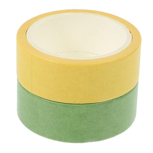 Sewroro 2 Rollen Washi Tape Dünn Leicht Abreißbar Dekoratives Klebeband Scrapbooking DIY Basteln Tagebuch Gestaltung Gelb Grün Schlicht Langlebig Rückstandsfrei Sewroro 2 Rollen Washi Tape Dünn Leicht Abreißbar Dekoratives Klebeband Scrapbooking DIY Basteln Tagebuch Gestaltung Gelb Grün Schlicht Langlebig Rückstandsfrei von Sewroro