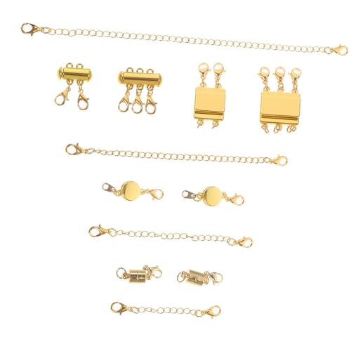 Sewroro 2 Sätze Kette mit Verbindungs und Verlängerungsverschlüssen für Mehrschichtige Schmuckdesigns für Diy Schmuckherstellung Elegantem von Sewroro