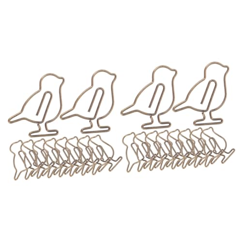 Sewroro 2 Sätze Kreative Büroklammern Form Von Antiken Vögeln Metall Papierclips Für Dokumente Einzigartige Bürobedarf Für Schule Und Büro Für Kollegen Und Freunde 20 Stück * 2 von Sewroro