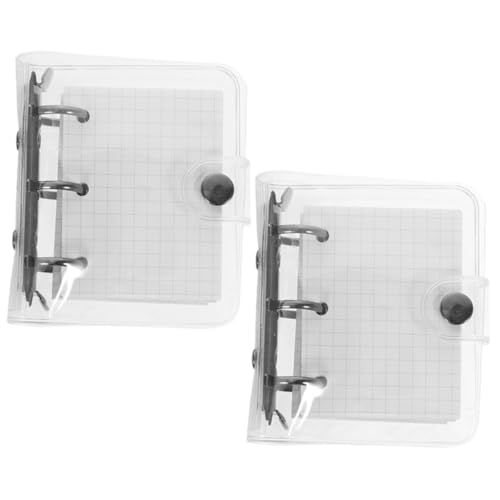 Sewroro 2 Sätze Mini Ring Loose Leaf Notizbuch mit Transparentem PVC Cover Abnehmbar Leicht Langlebig für Wochenplan Tagebuch Schüler Büro und Alltag Geeignet Sewroro 2 Sätze Mini Ring Loose Leaf Notizbuch mit Transparentem PVC Cover Abnehmbar Leicht Langlebig für Wochenplan Tagebuch Schüler Büro und Alltag Geeignet von Sewroro
