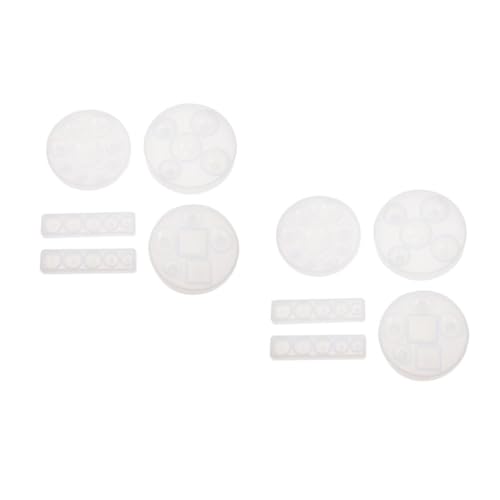Sewroro 2 Sätze Teiliges Silikon Schmuckform Diy Epoxidharz Gießform Für Kunsthandwerk Große Und Kleine Halbkugeln Tropfen Und Runde Glasformen Für Kreative Projekte 5 Stücke * 2 von Sewroro