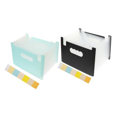 Sewroro 2 Stück Aktenordner Multi Layer Dokumentenmappe mit Griff Tragbare Fächermappe für Büro Geeignet zur Organisation von Quittungen Verträgen und Wichtigen Dokumenten Blau und Sewroro 2 Stück Aktenordner Multi Layer Dokumentenmappe mit Griff Tragbare Fächermappe für Büro Geeignet zur Organisation von Quittungen Verträgen und Wichtigen Dokumenten Blau und von Sewroro