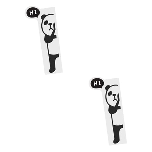 Sewroro 2 Stück Computer Memo Board für Monitore Multifunktionales Seiten Panel Notizboard mit Panda Links Selbstklebendes Memoboard für Computerbildschirm Büro und Heimorganisation von Sewroro