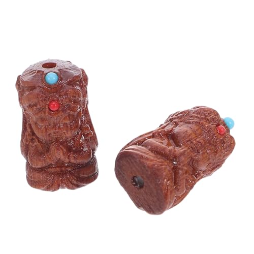 Sewroro 2 Stück DIY -Halskette Perlen Holz lose Perlen einzigartige Chocolate von Sewroro