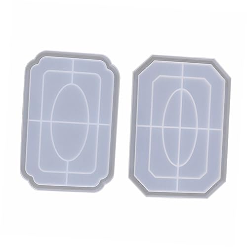 Sewroro 2 Stück DIY Silikonformen für Achteckige Snackplatten Resin Gießform für Kreative Ablagen zum Gestalten Einzigartiger Aufbewahrungstrays für Snacks und Obst von Sewroro