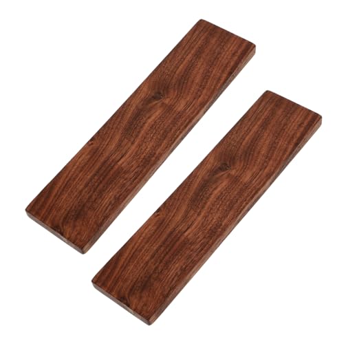Sewroro 2 Stück Dicke Holzblöcke aus Schwarzem Walnussholz Blanko Holz zum Schnitzen Basteln Diy Handwerk Glatte Oberfläche Kindgerecht für Kreative Holzarbeiten von Sewroro
