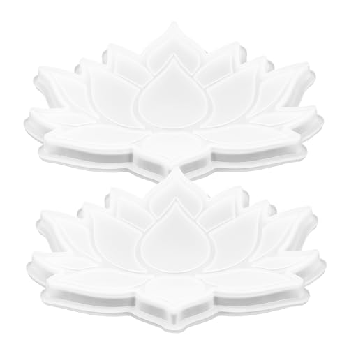 Sewroro 2 Stück Flexible Silikonform Lotusblüte für Epoxidharz DIY Coaster Herstellung Reißfest Transparent Wiederverwendbar Vielseitig für Bastelprojekte und Dekorationen Sewroro 2 Stück Flexible Silikonform Lotusblüte für Epoxidharz DIY Coaster Herstellung Reißfest Transparent Wiederverwendbar Vielseitig für Bastelprojekte und Dekorationen von Sewroro