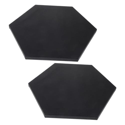 Sewroro 2 Stück Hexagon Leinwandrahmen für Malerei Schwarze Spannrahmen für Kreative und Bürodekoration Langlebig und für Ölgemälde und Acrylfarben von Sewroro