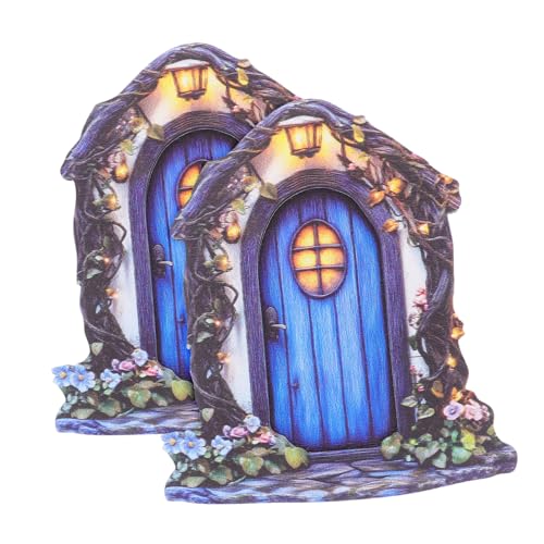 Sewroro 2 Stück Holztür für Puppenhaus und Kinderzimmer Verspielte Wanddekoration für Babyzimmer und Kreative Mikro Landschaften Sewroro 2 Stück Holztür für Puppenhaus und Kinderzimmer Verspielte Wanddekoration für Babyzimmer und Kreative Mikro Landschaften von Sewroro