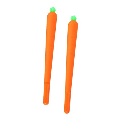 Sewroro 2 Stück Karotten Gel Tintenstift für Silikon Kugelschreiber Komfortabler Griff Leicht und Handlich für Schule Büro und von Sewroro