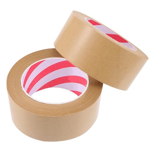 Sewroro 2 Stück Kraftpapier Klebeband Hochviskoses Selbstklebendes Verpackungsband für Bastelarbeiten Bücher und Sewroro 2 Stück Kraftpapier Klebeband Hochviskoses Selbstklebendes Verpackungsband für Bastelarbeiten Bücher und von Sewroro