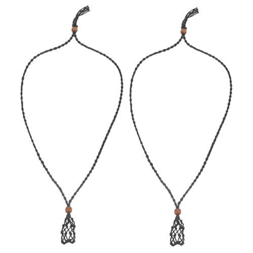 Sewroro 2 Stück Kristall Halskettenschmuck Leerer Steinhalter Halskettenkordel Für Handgewebte Halskette Kristallhalter Halsketten Käfig Halskettenhalter Steinhalter Anhänger Sewroro 2 Stück Kristall Halskettenschmuck Leerer Steinhalter Halskettenkordel Für Handgewebte Halskette Kristallhalter Halsketten Käfig Halskettenhalter Steinhalter Anhänger von Sewroro