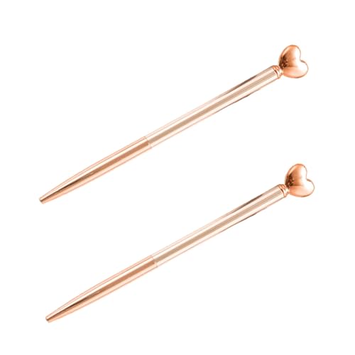 Sewroro 2 Stück Kugelschreiber mit Herzform Rosegold Ergonomische Leichte Tragbare Kugelschreiber für Büro Schule und Studium Stilvolle Schreibgeräte für Notizen und Unterschriften Sewroro 2 Stück Kugelschreiber mit Herzform Rosegold Ergonomische Leichte Tragbare Kugelschreiber für Büro Schule und Studium Stilvolle Schreibgeräte für Notizen und Unterschriften von Sewroro