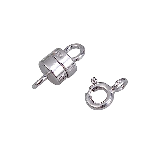 Sewroro 2 Stück Magnetverschluss und Federverschluss Vergoldet für DIY Schmuck Wie Armbänder und Fußkettchen Langlebig und Sicher für Basteln von Sewroro