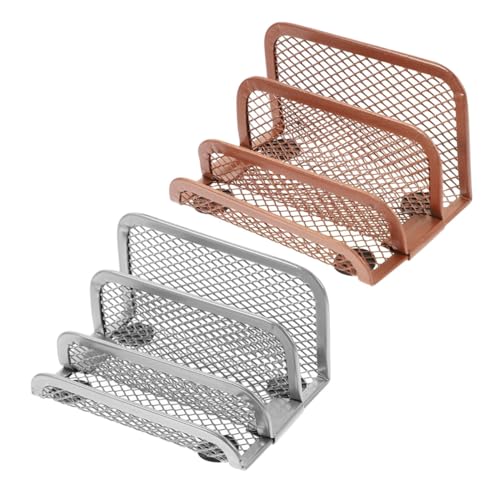 Sewroro 2 Stück Metall Desktop Organizer Teiliges Brief und Buchhalter Modernes Multifunktionales Ablagesystem für Büro Zuhause und Schule Silber und Roségold Platzsparend und Stabil Sewroro 2 Stück Metall Desktop Organizer Teiliges Brief und Buchhalter Modernes Multifunktionales Ablagesystem für Büro Zuhause und Schule Silber und Roségold Platzsparend und Stabil von Sewroro