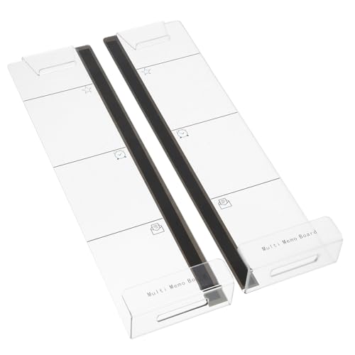 Sewroro 2 Stück Monitor Memo Board Acryl Notizhalter für Computerbildschirm Transparent Langlebig Leicht für Seitenmontage Links Rechts zur Organisierten Memoablage Sewroro 2 Stück Monitor Memo Board Acryl Notizhalter für Computerbildschirm Transparent Langlebig Leicht für Seitenmontage Links Rechts zur Organisierten Memoablage von Sewroro