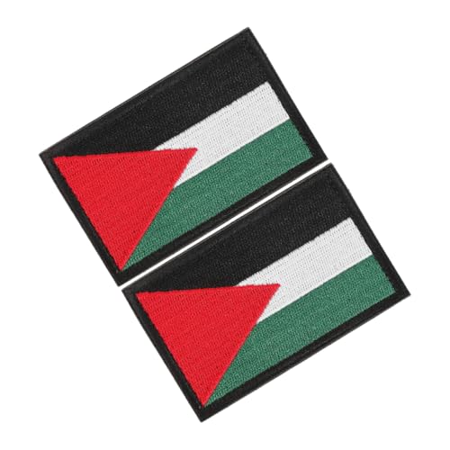 Sewroro 2 Stück Palästina Flagge Bestickte Aufnäher mit Langlebige Stickerei Armband Patches für Rucksäcke Kleidung und Alltag Einfache Befestigung und Entfernung Sewroro 2 Stück Palästina Flagge Bestickte Aufnäher mit Langlebige Stickerei Armband Patches für Rucksäcke Kleidung und Alltag Einfache Befestigung und Entfernung von Sewroro
