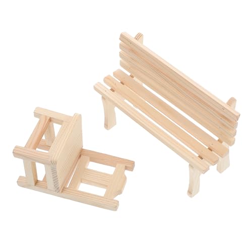 Sewroro 2 Stück Puppenhausbank Mini-Puppenhaus-Zubehör Mini-Puppenhaus- Spielhaus kleine Parkbank Dollhouse Dekorationen winziges Bankdekor Miniatur-Parkbank Holz Beige Sewroro 2 Stück Puppenhausbank Mini-Puppenhaus-Zubehör Mini-Puppenhaus- Spielhaus kleine Parkbank Dollhouse Dekorationen winziges Bankdekor Miniatur-Parkbank Holz Beige von Sewroro