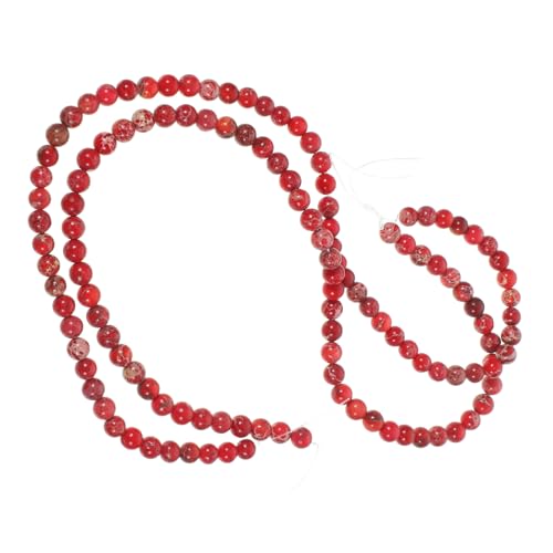 Sewroro 2 Stück Rotes Stein Armband Perlen Schmuckperlen zum Basteln DIY Halbedelstein Schmuck Accessoire für Damen und Herren Sewroro 2 Stück Rotes Stein Armband Perlen Schmuckperlen zum Basteln DIY Halbedelstein Schmuck Accessoire für Damen und Herren von Sewroro