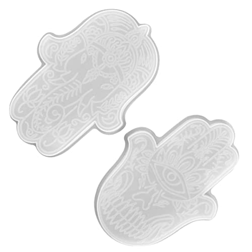 Sewroro 2 Stück Silikon Handformen für DIY Epoxidharz Gießen Flexibel Wiederverwendbar und Strukturierte Silikonformen für Kreative Bastelprojekte und Dekorationen Sewroro 2 Stück Silikon Handformen für DIY Epoxidharz Gießen Flexibel Wiederverwendbar und Strukturierte Silikonformen für Kreative Bastelprojekte und Dekorationen von Sewroro