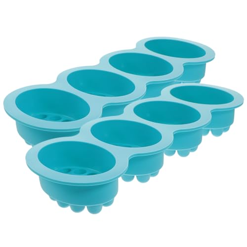 Sewroro 2 Stück Silikon Seifenformen Massage Soap Mold Oval Kammern DIY Handgemachte Seife Gießform Flexibel Leicht zu Entformen Türkis Sewroro 2 Stück Silikon Seifenformen Massage Soap Mold Oval Kammern DIY Handgemachte Seife Gießform Flexibel Leicht zu Entformen Türkis von Sewroro