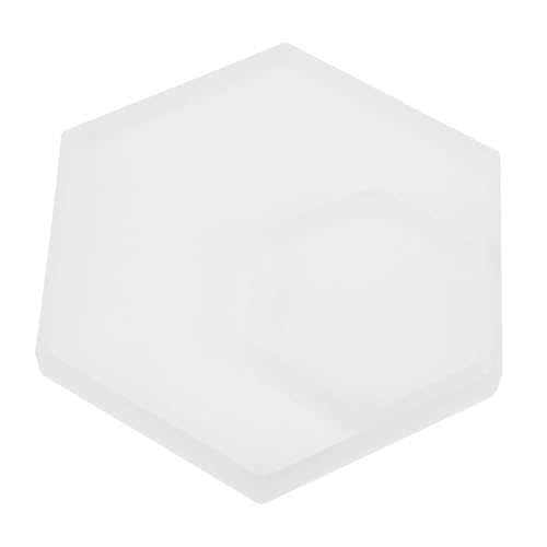 Sewroro 2 Stück Silikonform Hexagon Teiliges DIY Untersetzer Gießform Epoxidharz Silikonform Handmade Craft Tool Leicht zu Reinigen Langlebig für Tassenmatten von Sewroro