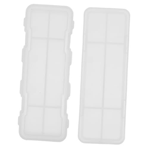 Sewroro 2 Stück Silikonform Stiftebox Teilig Flexibel Wiederverwendbar DIY Epoxidharz Gießform Praktische Aufbewahrungsbox für Basteln Geschenkidee für Kreative von Sewroro
