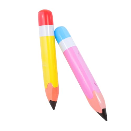Sewroro 2 Stück Teiliges Aufblasbares Riesen Buntstift Dekorative PVC Party Deko Große Bunte Schreibwaren Requisiten für Kindergeburtstag und Schulfeier Gelb Rosa Sewroro 2 Stück Teiliges Aufblasbares Riesen Buntstift Dekorative PVC Party Deko Große Bunte Schreibwaren Requisiten für Kindergeburtstag und Schulfeier Gelb Rosa von Sewroro