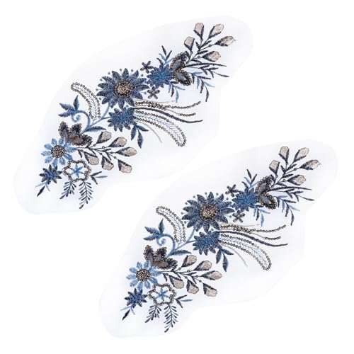 Sewroro 2 Stück Teiliges Bestickte Blumen Patches aus Stoff Glitzer Blumenapplikationen für DIY Bekleidungsdekoration Einfach Anzunähen Geeignet für Kleidung Taschen Bastelzubehör Sewroro 2 Stück Teiliges Bestickte Blumen Patches aus Stoff Glitzer Blumenapplikationen für DIY Bekleidungsdekoration Einfach Anzunähen Geeignet für Kleidung Taschen Bastelzubehör von Sewroro